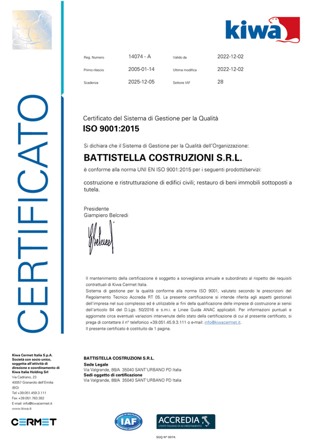 ISO Battistella Costruzioni